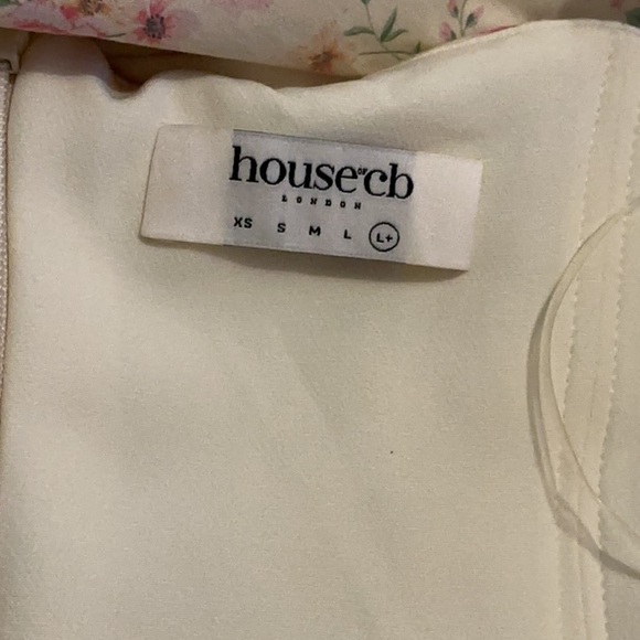 House of CB Tallulah Puff Sleeve Corset Midi Sundress in Lemon Floral - Picture 16 of 16